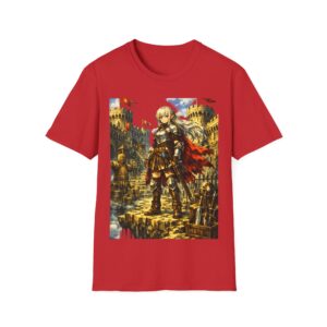 Hero Adventure - Valkyrie Standing in Castle - Unisex T-Shirt - Image 7