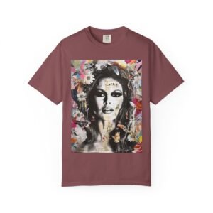 Bardot - French Cinema Icon Flower - Unisex Garment-Dyed T-Shirt - Colors Variant 1 - Image 14