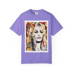 Brigitte Bardot - French Cinema Icon Portrait - Unisex Garment-Dyed T-Shirt - Colors Variant 4 - Image 31