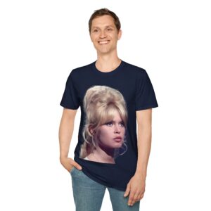 Brigitte Bardot - Classic European Screen Beauty - Unisex T-Shirt - Image 26