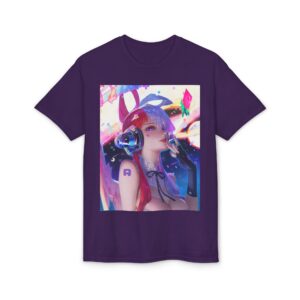 Anime Bunny Girl – Colorful Vaporwave Aesthetic - Unisex Classic T-Shirt - Image 57