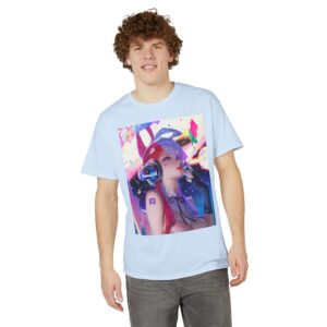 Anime Bunny Girl – Colorful Vaporwave Aesthetic - Unisex Classic T-Shirt - Image 50