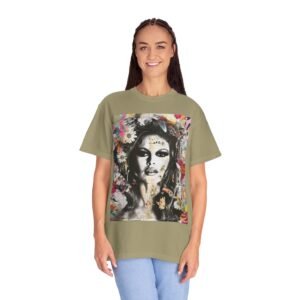 Bardot - French Cinema Icon Flower - Unisex Garment-Dyed T-Shirt - Colors Variant 1 - Image 23
