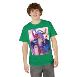 Anime Bunny Girl – Colorful Vaporwave Aesthetic - Unisex Classic T-Shirt - Image 40