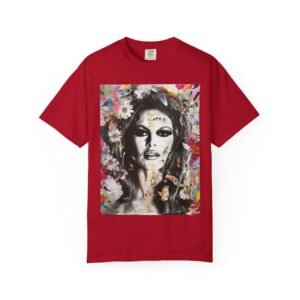Bardot - French Cinema Icon Flower - Unisex Garment-Dyed T-Shirt - Colors Variant 1 - Image 54
