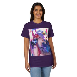 Anime Bunny Girl – Colorful Vaporwave Aesthetic - Unisex Classic T-Shirt - Image 59