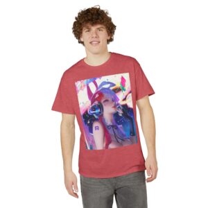 Anime Bunny Girl – Colorful Vaporwave Aesthetic - Unisex Classic T-Shirt - Image 65