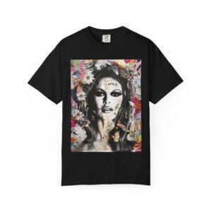 Bardot - French Cinema Icon Flower - Unisex Garment-Dyed T-Shirt - Colors Variant 1 - Image 50