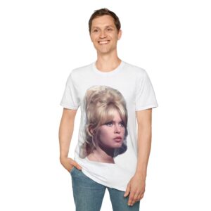 Brigitte Bardot - Classic European Screen Beauty - Unisex T-Shirt - Image 6