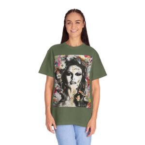 Bardot - French Cinema Icon Flower - Unisex Garment-Dyed T-Shirt - Colors Variant 1 - Image 39