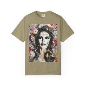 Bardot - French Cinema Icon Flower - Unisex Garment-Dyed T-Shirt - Colors Variant 1 - Image 22