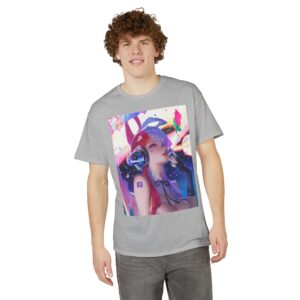 Anime Bunny Girl – Colorful Vaporwave Aesthetic - Unisex Classic T-Shirt - Image 20