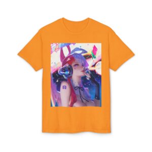 Anime Bunny Girl – Colorful Vaporwave Aesthetic - Unisex Classic T-Shirt - Image 22