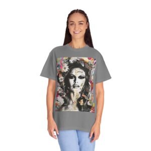 Bardot - French Cinema Icon Flower - Unisex Garment-Dyed T-Shirt - Colors Variant 1 - Image 35