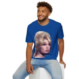 Brigitte Bardot - Classic European Screen Beauty - Unisex T-Shirt - Image 9