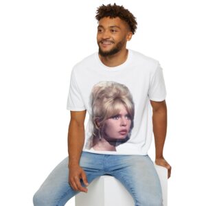 Brigitte Bardot - Classic European Screen Beauty - Unisex T-Shirt - Image 3