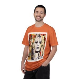 Brigitte Bardot - French Cinema Icon Portrait - Unisex Garment-Dyed T-Shirt - Colors Variant 2 - Image 28