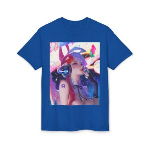 Anime Bunny Girl – Colorful Vaporwave Aesthetic - Unisex Classic T-Shirt - Image 52