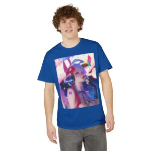 Anime Bunny Girl – Colorful Vaporwave Aesthetic - Unisex Classic T-Shirt - Image 55