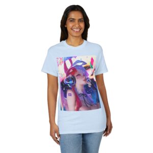 Anime Bunny Girl – Colorful Vaporwave Aesthetic - Unisex Classic T-Shirt - Image 49